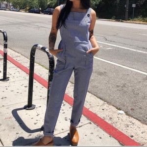 Nooworks overalls railroad denim size small